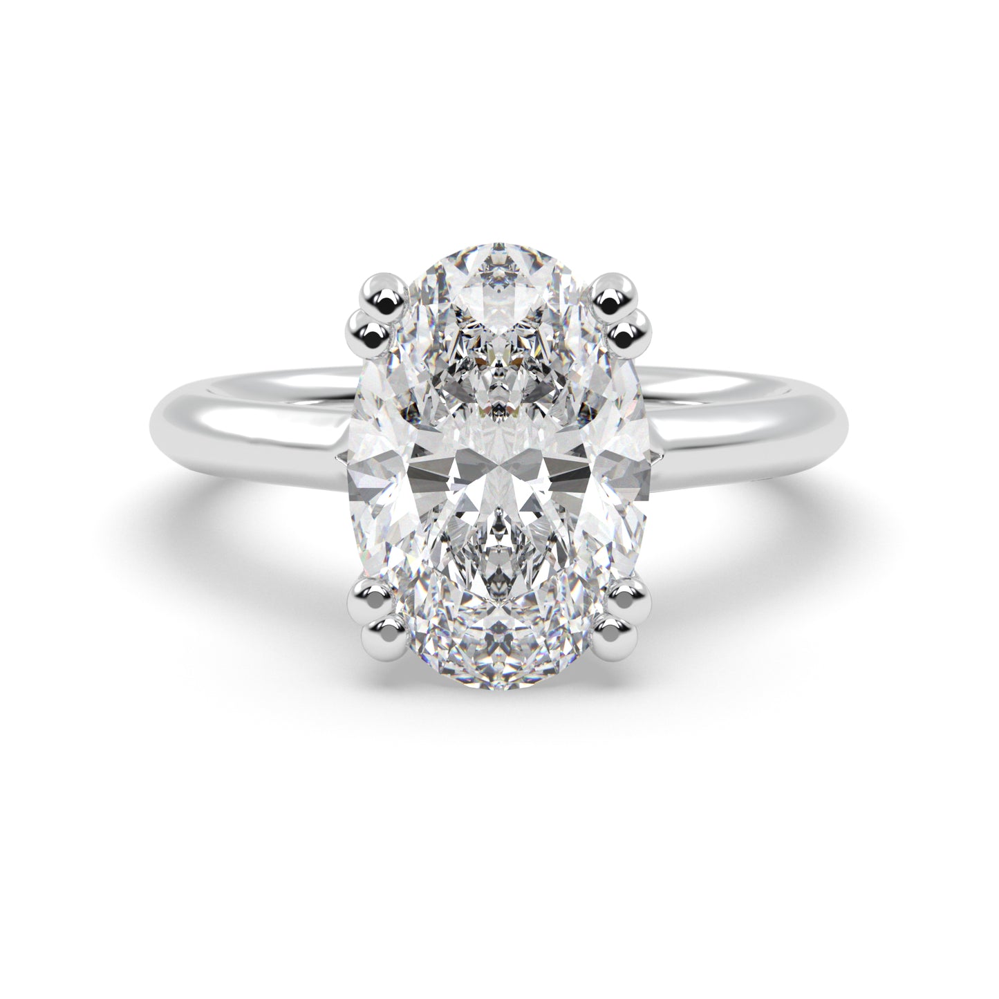 Double Prong Infinity Set Solitaire