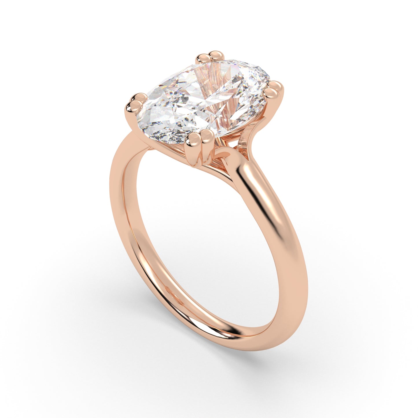 Double Prong Infinity Set Solitaire
