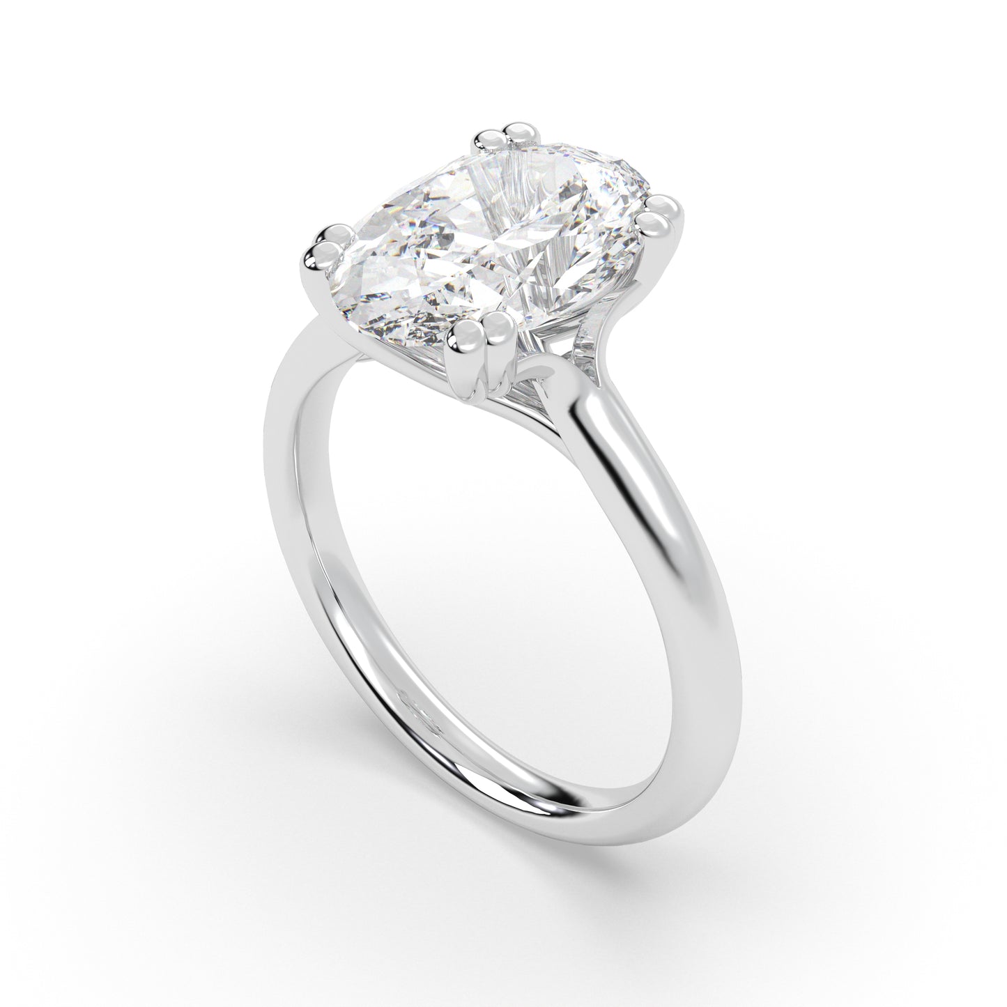 Double Prong Infinity Set Solitaire