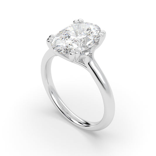 Double Prong Infinity Set Solitaire