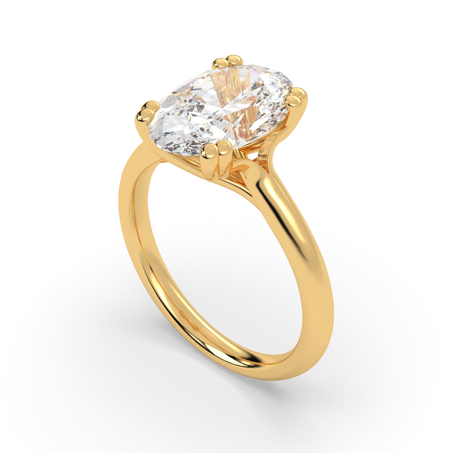 Double Prong Infinity Set Solitaire