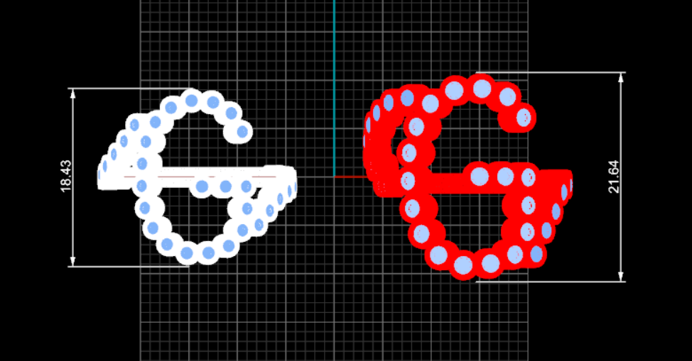 Lab Diamond Letter 'G' Ring