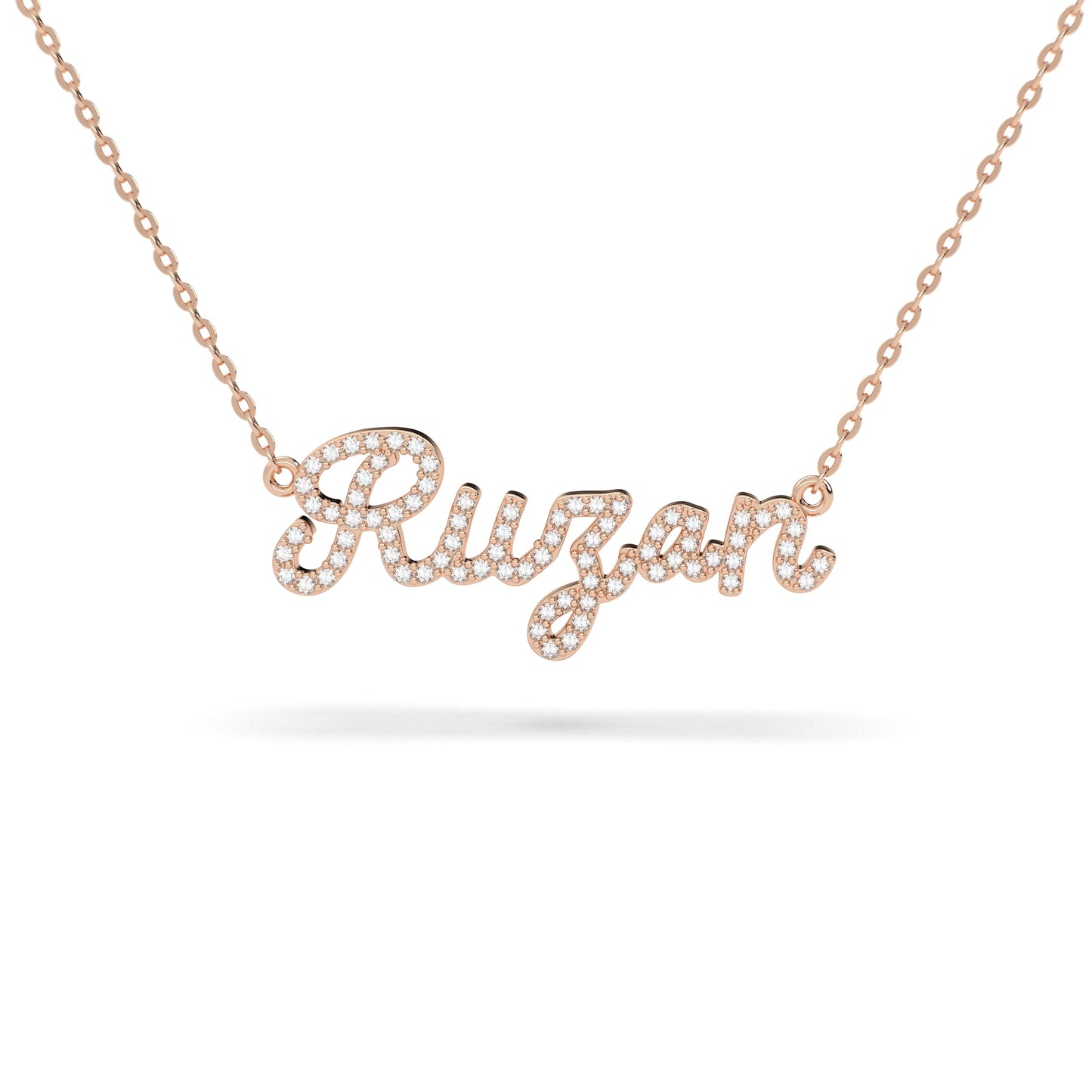 Script Diamonds Nameplate