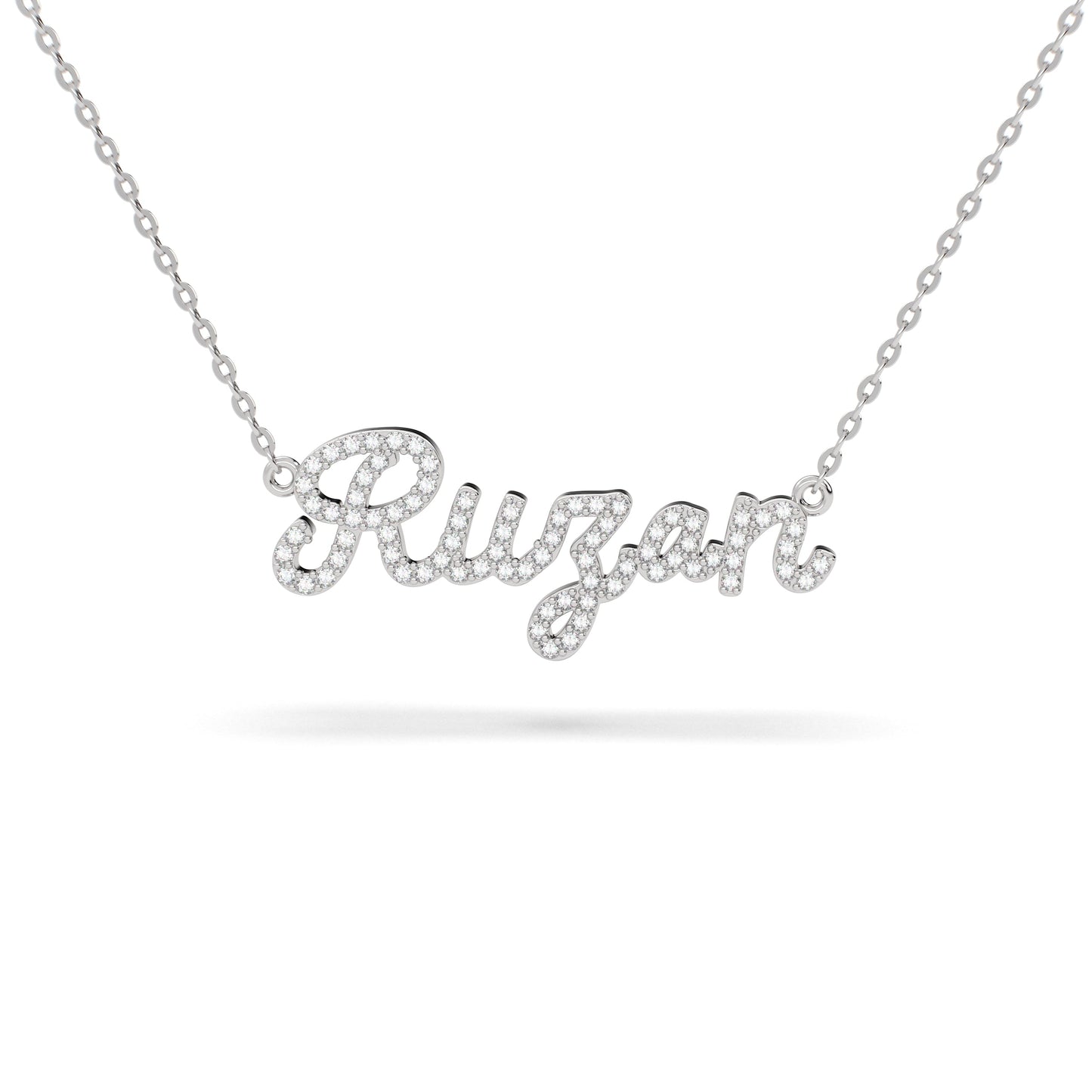 Script Diamonds Nameplate