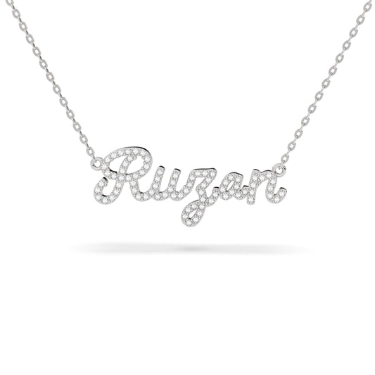 Script Diamonds Nameplate