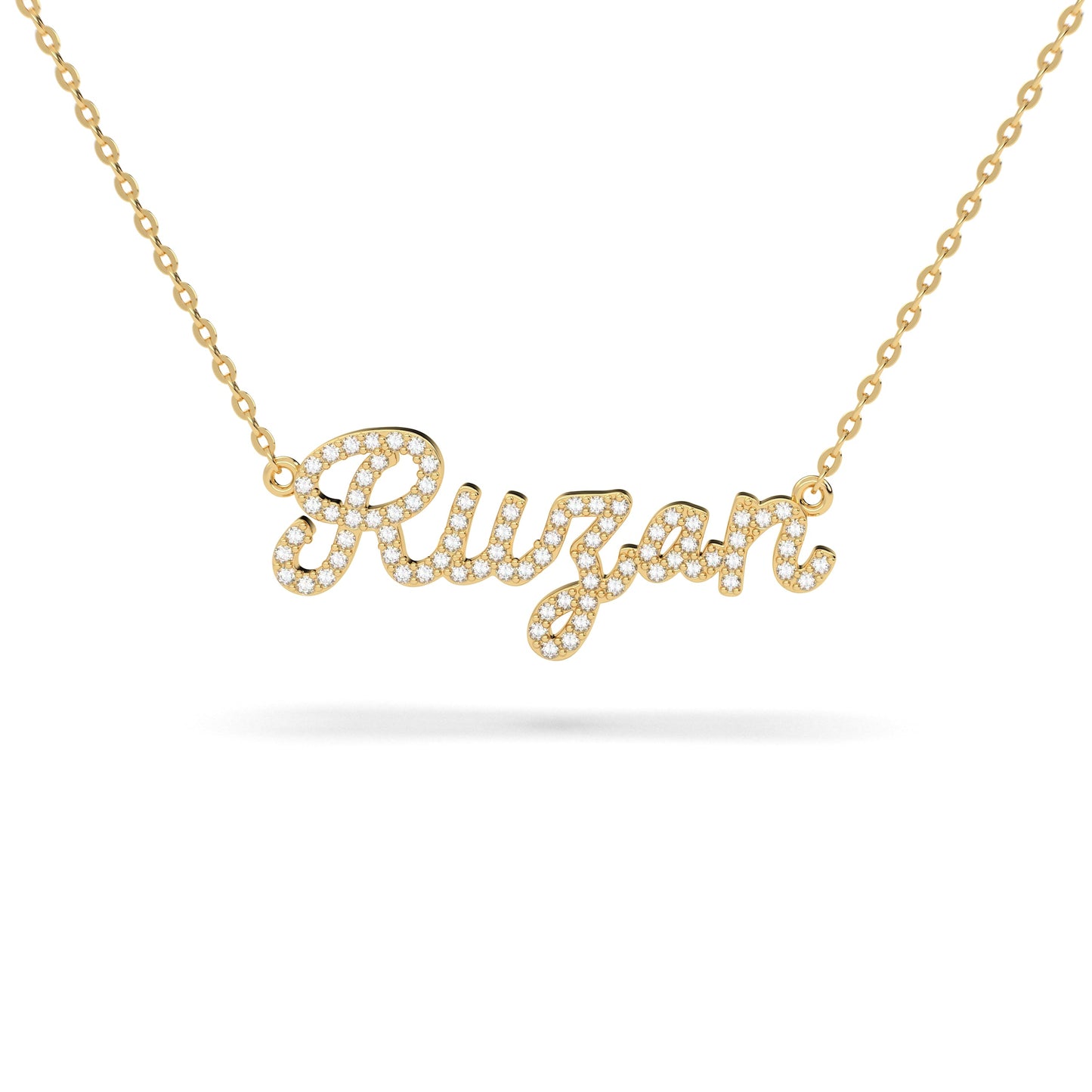Script Diamonds Nameplate