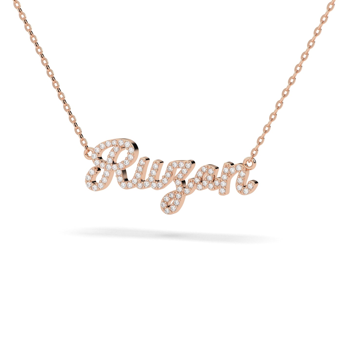 Script Diamonds Nameplate
