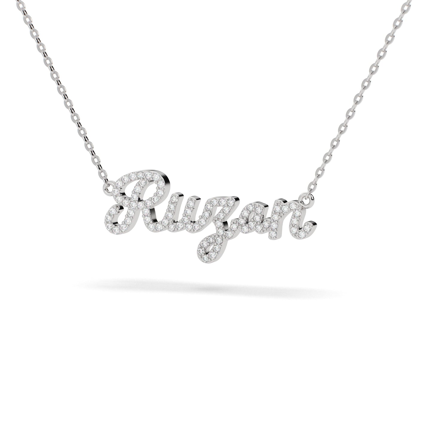 Script Diamonds Nameplate