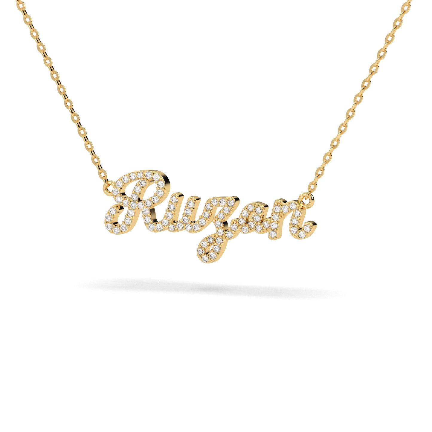 Script Diamonds Nameplate