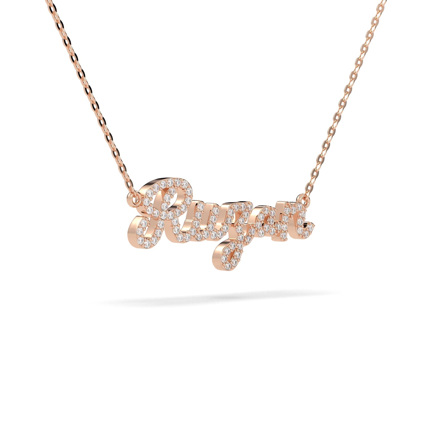 Script Diamonds Nameplate
