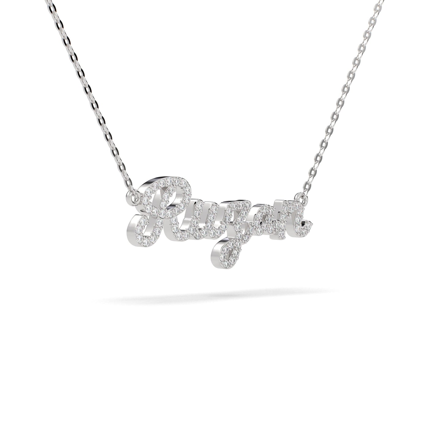 Script Diamonds Nameplate