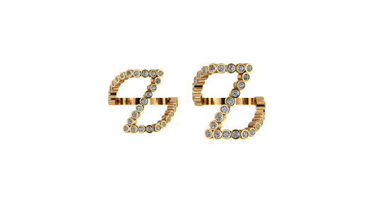 Lab Diamond Letter 'Z' Ring